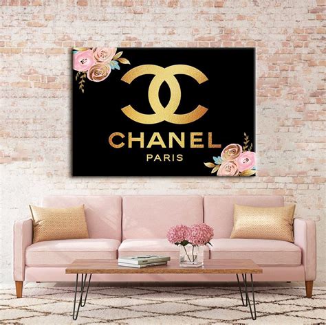 free printable chanel wall art